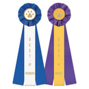 Stock Paw Print Best of Winner or Best of Breed Rosette Award Ribbon