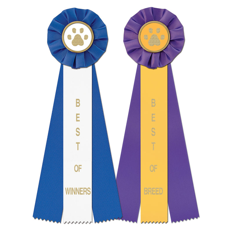 Stock Paw Rosette Award Ribbon | Hodges Badge Company, Inc