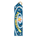 2" X 8" Stock Multicolor Point Top Shining Star Award Ribbon