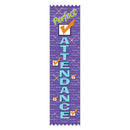 2" X 8" Stock Multicolor Pinked Top Perfect Attendance Award Ribbon