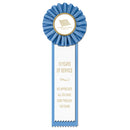 Master 1 Rosette Award Ribbon, 4" Top