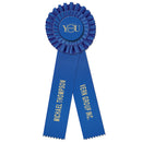 Luxury 2 Rosette Award Ribbon, 4-1/2" Top