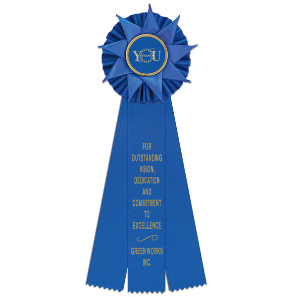 Ventnor 3 Rosette Award Ribbon, 4-1/2" Top