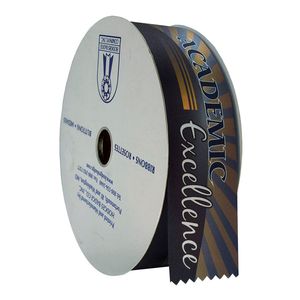 2" X 100 Yards Stock Academic Excellence Award Ribbon Roll