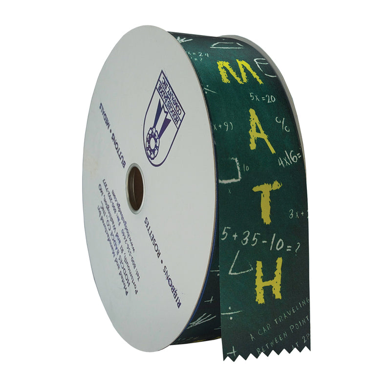 2" X 100 Yards Stock Math Award Ribbon Roll