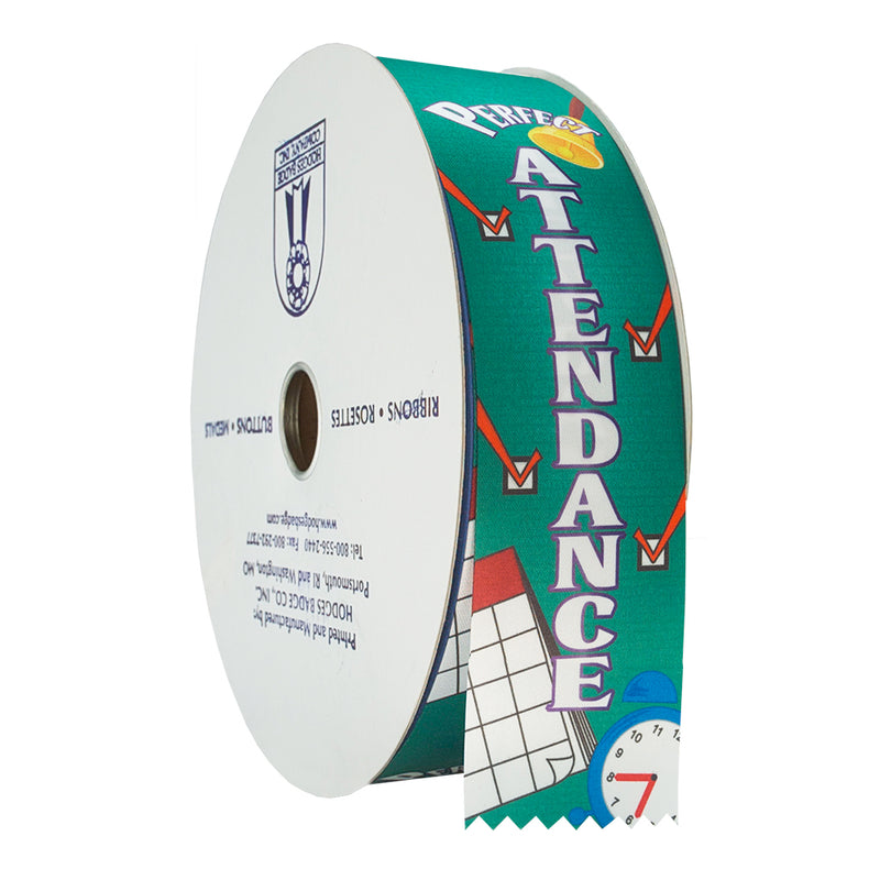 2" X 100 Yards Stock Perfect Attendance Award Ribbon Roll