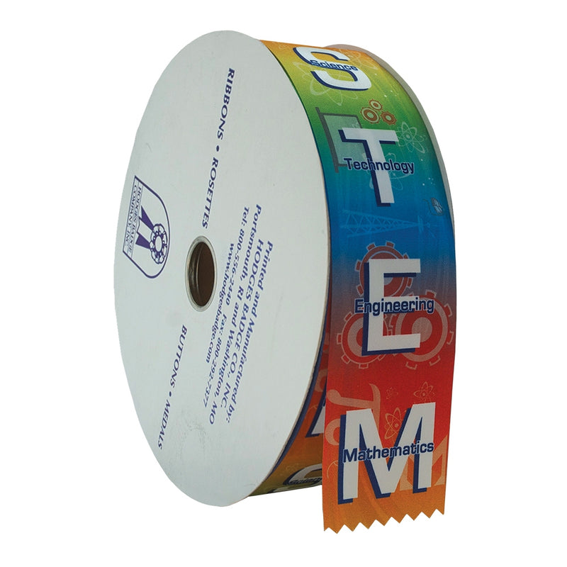 2" X 100 Yards Stock STEM Award Ribbon Roll