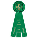 Shannon 3 Rosette Award Ribbon With 3 Streamer Printing, 5" Top