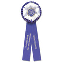 Duke 2 Rosette Award Ribbon, 5-1/2" Top