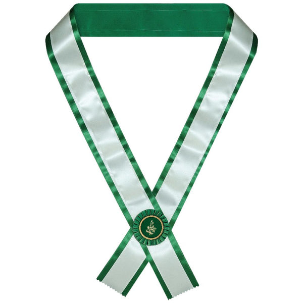 Custom Unprinted 2 Layer Contestant Award Sash, 3" Rosette