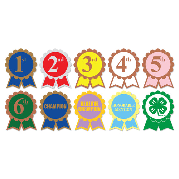 Stock Single Equestrian Empire Rosette Award Ribbon - Sold by Hodges Badge Company
