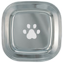 8" Paw Print Silver Award Tray