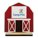 5" Barn Shape Birchwood Award Trophy With Birchwood Base