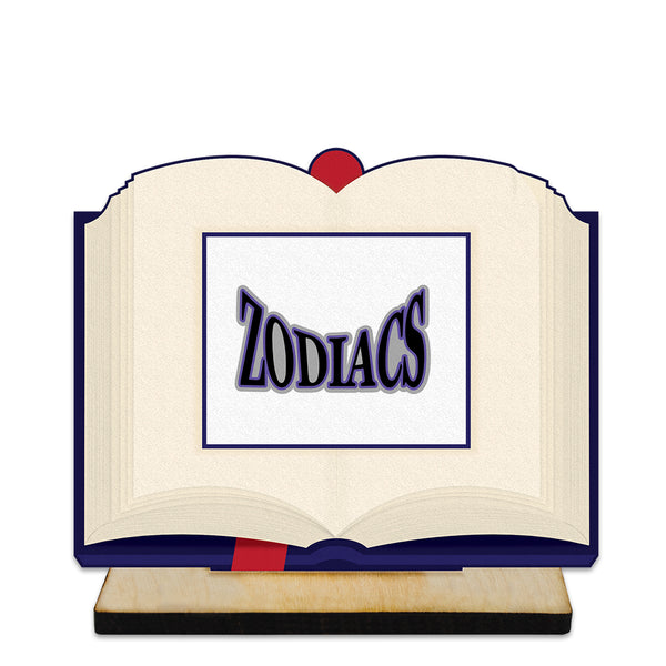 5" Open Book Shape Birchwood Award Trophy With Natural Birchwood Base