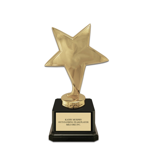 7" Star Award Trophy With Square Base