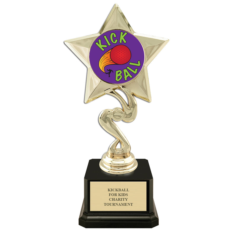 7" Award Trophy w/ Square Base & Insert Top