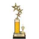 11" Custom Column Trophy with Trim and Black Base - Hodges Badge Company, Inc.