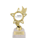 5-1/2" Custom White Base Award Trophy With Insert Top