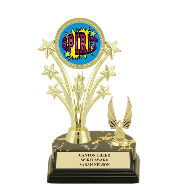 5-1/2" Custom Black Base  Award Trophy With Insert Top & Trim