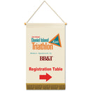 18-1/2"h x 11-1/2"w Vinyl Mini Banner With Fringe