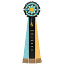 Barnes 3 Rosette Award Ribbon, 8" Top