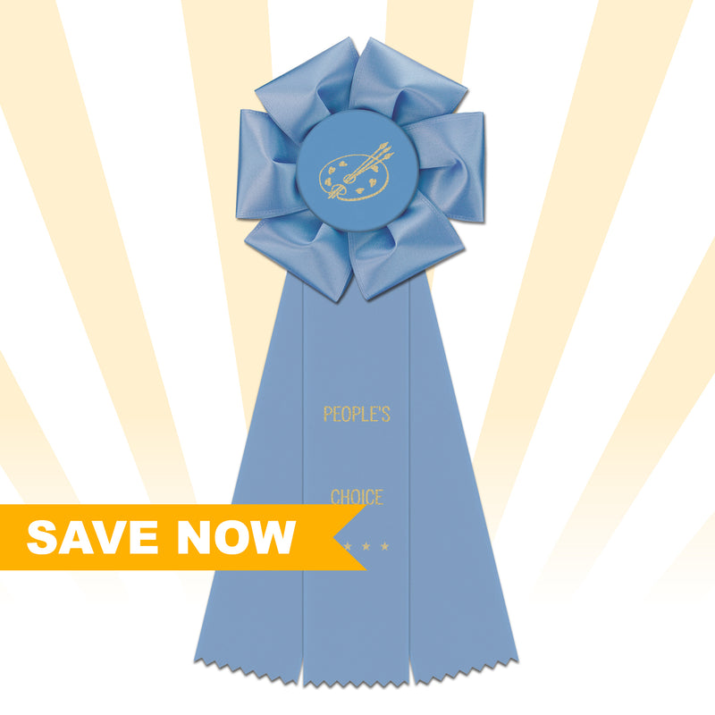 Beauty 3 Rosette Award Ribbon 4-1/2" Top - 10% OFF - SALE