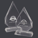 8-3/4" Custom Engraved Crystal Diamond with Attached Base