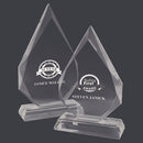 8-3/4" Custom Engraved Crystal Diamond with Attached Base