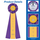 Stock Paw Print Best of Winner or Best of Breed Rosette Award Ribbon