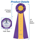 Stock Paw Print Best of Winner or Best of Breed Rosette Award Ribbon