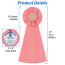 Stock Alternative Paw Print Rosette Award Ribbon