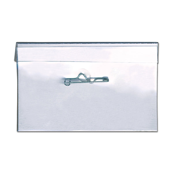 4" x 2-1/2" Convention Cardholder With Safety Pin