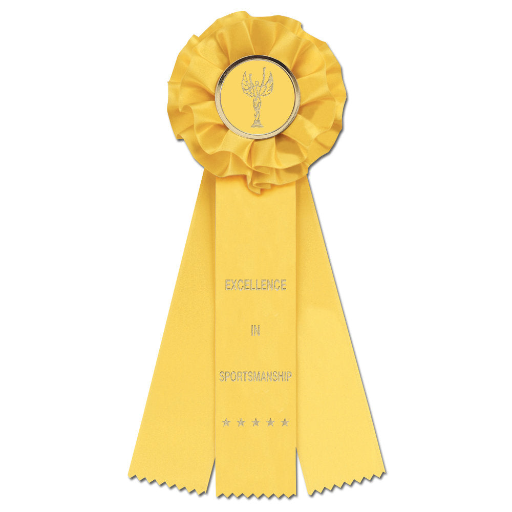 Carlisle 3 Rosette Award Ribbon, 4-1/2