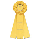 Carlisle 3 Rosette Award Ribbon, 4-1/2" Top