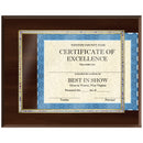 15" x 12" Cherry Certificate Plaque With Holographic Inlay