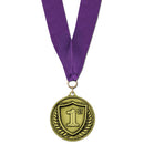 2" CL Award Medal With Grosgrain Neck Ribbon