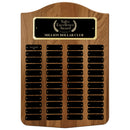 14" x 20" Custom Walnut Perpetual Plaque