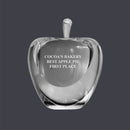 3-1/4" Optical Crystal Apple Award