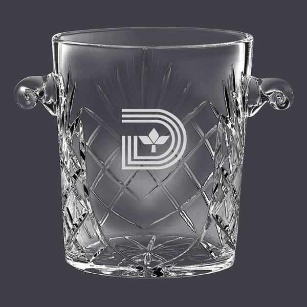 8-1/4" Custom Durham Crystal Ice Bucket Award Trophy
