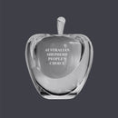 3-1/4" Optical Crystal Apple Award