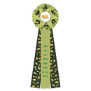 Deluxe Exeter 3 Rosette Award Ribbon, 6" Top