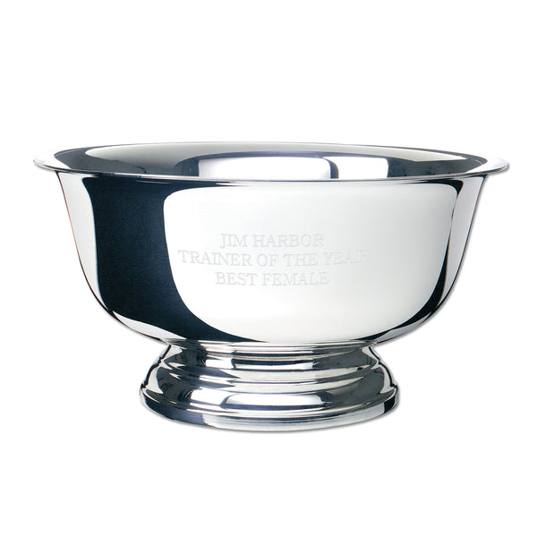 8" Sterling Silver Revere Award Bowl
