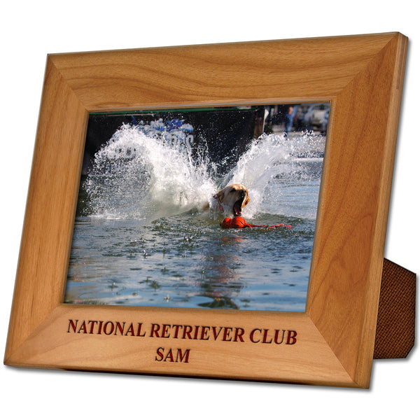 4" x 6" Red Alder Engraved Wooden Award Frame
