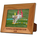 5" x 7" Red Alder Engraved Wooden Award Frame