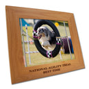 8" x 10" Red Alder Engraved Wooden Award Frame