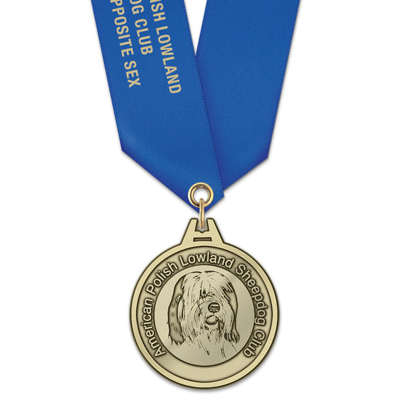 1-3/4" HL Custom Award Medal With Satin Neck Ribbon