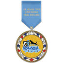 2-3/4” Custom RSG Award Medal With Satin Drape Ribbon