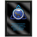9" x 12" Custom Full Color Black Plaque With Acrylic Overlay