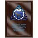 9" x 12" Custom Full Color Cherry Plaque With Acrylic Overlay