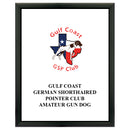 5" x 7" Custom Black Plaque With Full Color Imprint